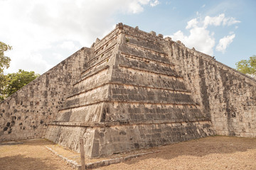 Tulum old town ruins in Mexico.