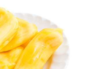 Fototapeta na wymiar Jackfruits on white background
