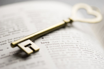 Valentine day, Key lock love concept