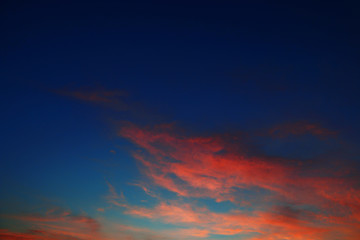 Fototapeta na wymiar close up sky and cloud in sunrise