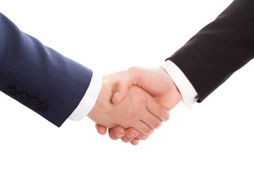 Handshake of two businessmen