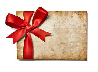 ribbon bow card note chirstmas celebration greeting