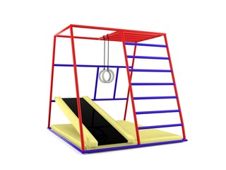Outdoor children playground isolated