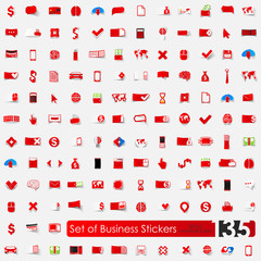 Naklejka premium Set of business stickers