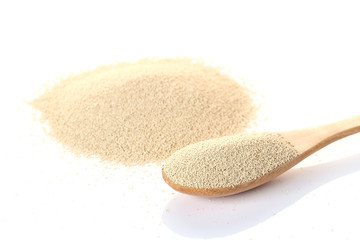 Dry Yeast isolated on white