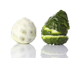 Bergamot isolated white background