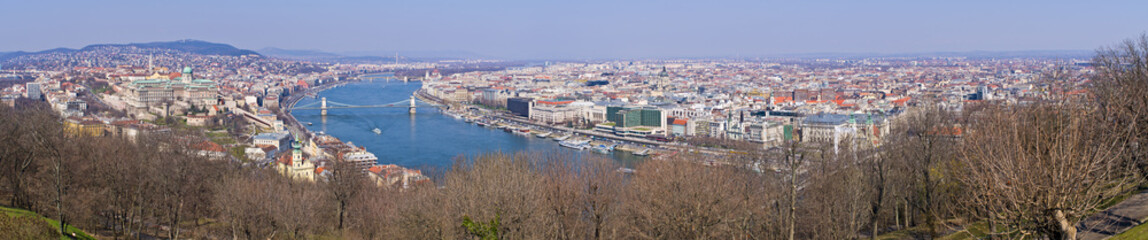 Fototapeta na wymiar Panoramic cityscape of Budapest, Hungary