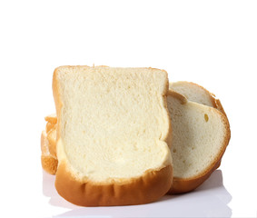 wheaten bread isolated on white background