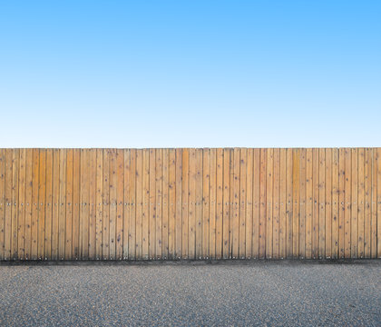 background with wooden fence