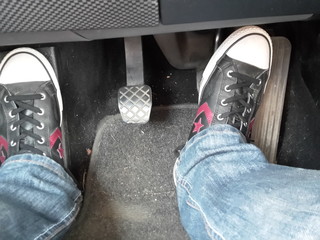 Pedale im Auto