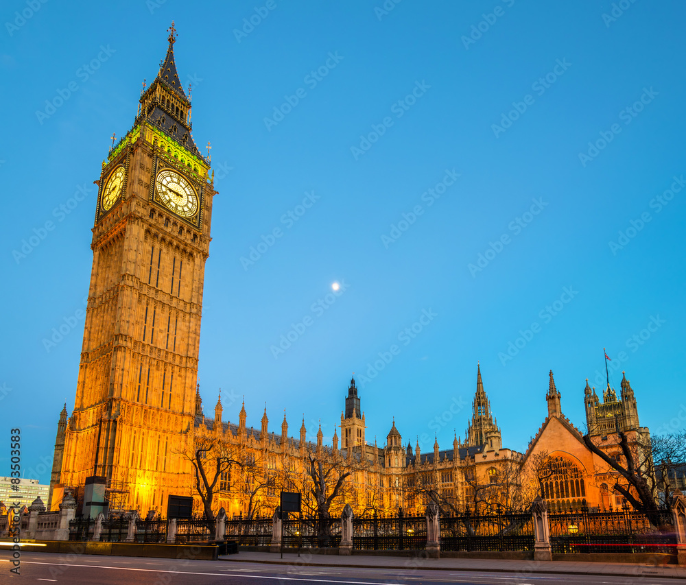 Canvas Prints the elizabeth tower of the palace of westminster (big ben)