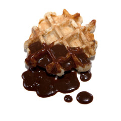 gaufre napée de chocolat au lait