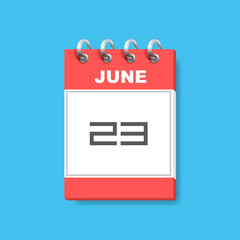 Calendar icon flat art