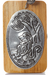 Silver plate engraving  thai craftsmanship.