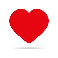 Heart red icon vector illustration