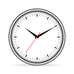 Time with shadow vector illustration