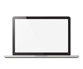 laptop isolated vector illustration