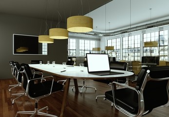 modernes Büro im Loft