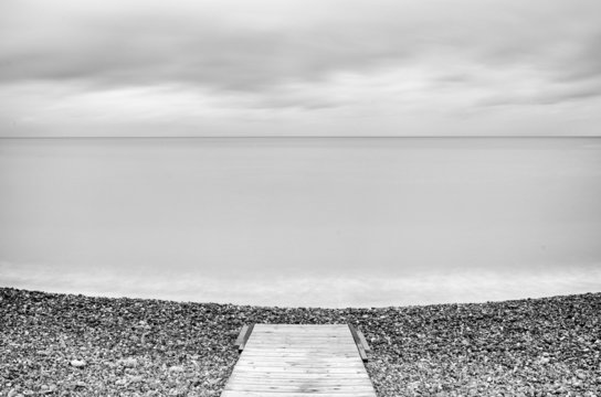Fototapeta Spiaggia in bianco e nero