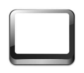 Tablet icon with blank white screen and space for your text. Eas
