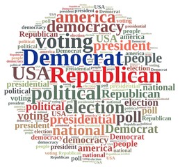 Obraz premium Democrat and Republic.