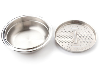 Metal grater isolated on white