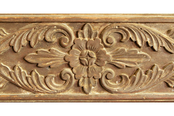 Teak wood carving