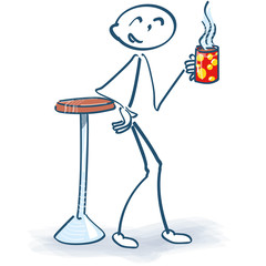 Strichmännchen bei der Kaffeepause