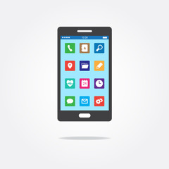 Flat Phone App Icons