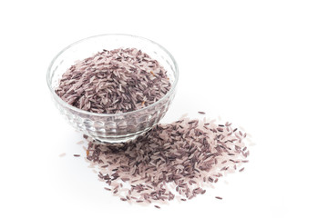 berry rice isolated on white background