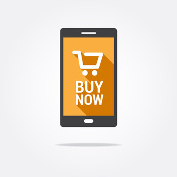 Buy Now Shopping Cart Phone Icon