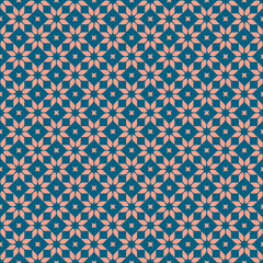Retro floral seamless pattern