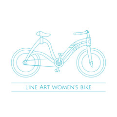 Line Art Womens Bike Two