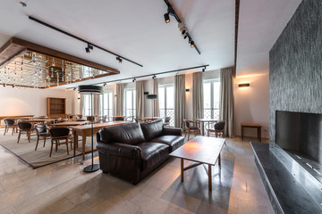 Modern restaurant interior