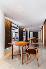 Interior restaurant  luxury hotel.