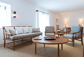 bright living room interior