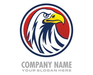 eagle hawk falcon logo image vector