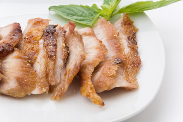 Charcoal-boiled pork neck