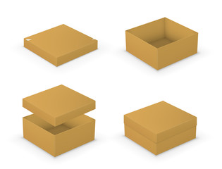 Open boxes