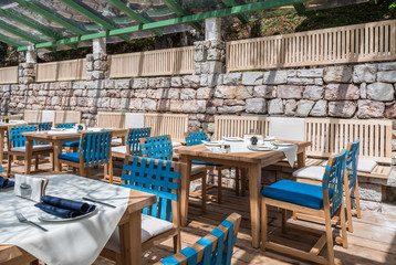 Summer terrace restaurant