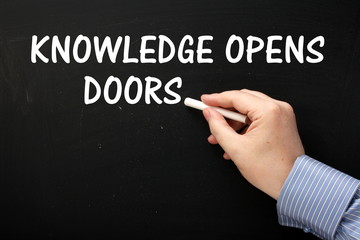 Writing Knowledge Opens Doors on a Blackboard