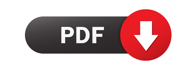 Black and red PDF vector web button