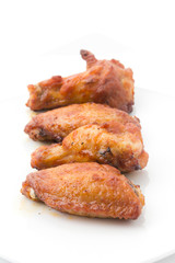 Chicken wings with barbeque sauce