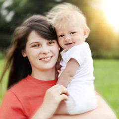 Mother and Son Portrait