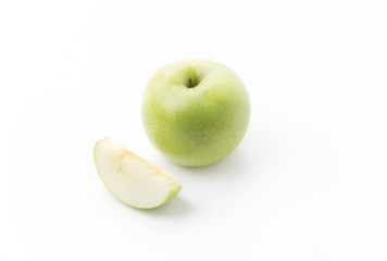 Green apple, isolated on white background