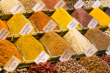 teas and spices market egipetskom in Istanbul