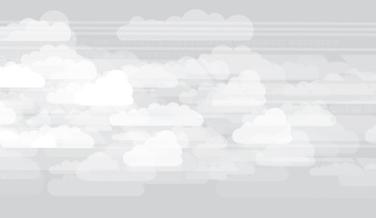 Fototapeta premium Integration technology with nature, sky. Best ideas for Business