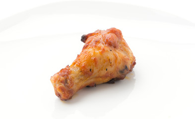 Chicken wings with barbeque sauce