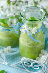 Healthy Organic Green Fruit smoothie 