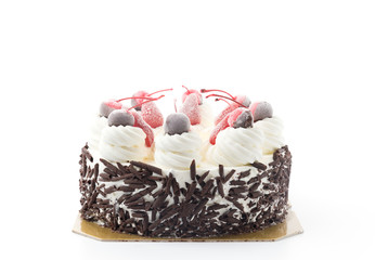 ice-cream cake isolated on white background